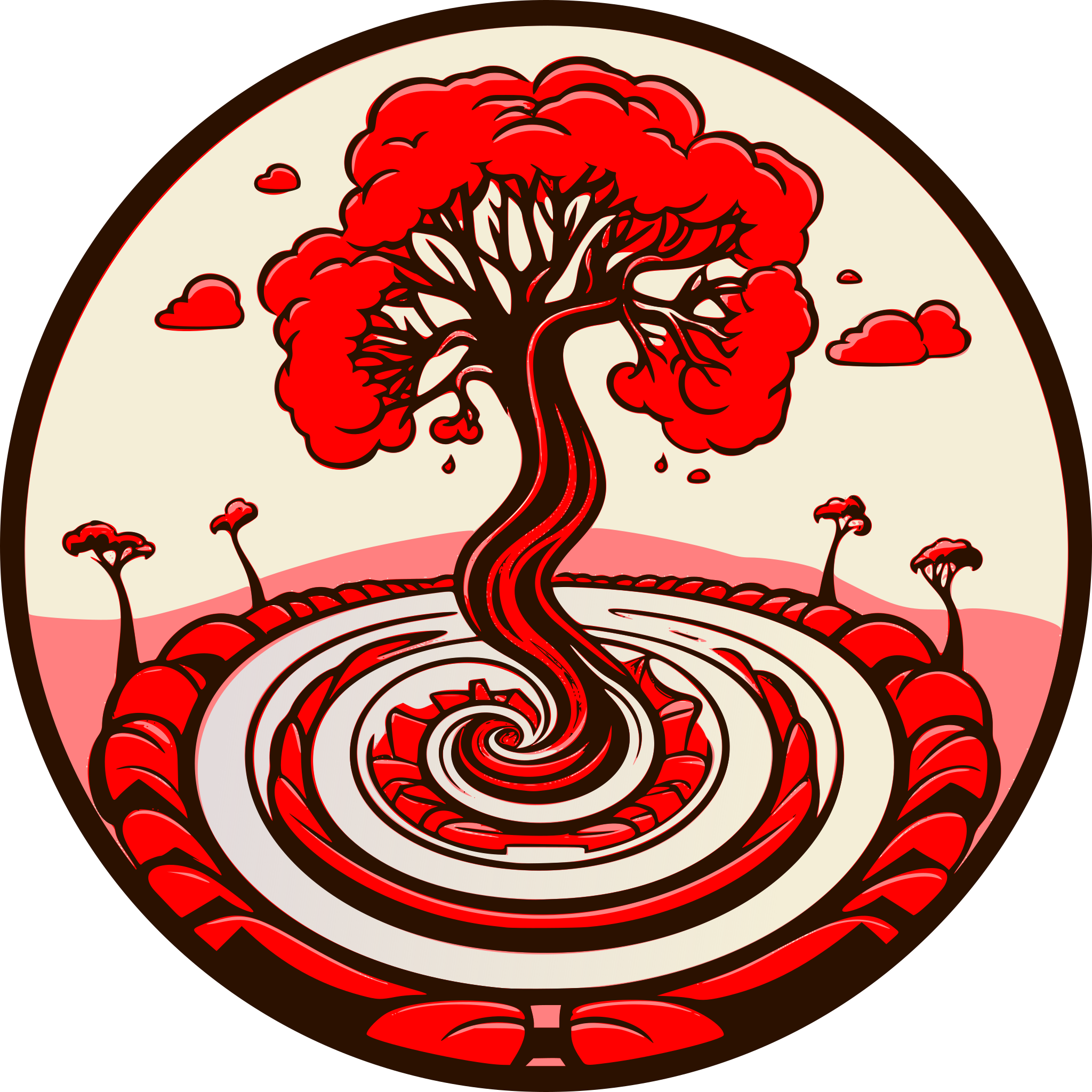 Redwood Loop logo: a redwood tree